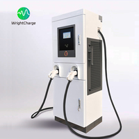 Nouvelle station de recharge rapide DC 180 kW CCS1 CCS2 GBT Haute efficacité OCPP RFID IP55 Double borne Bâtiment commercial Bureaux WrightCharge