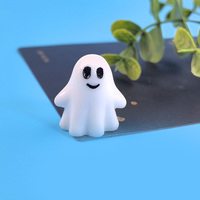 Figurines miniatures en résine de squelette, citrouille, diable et crâne, décoration d'Halloween