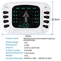 Appareil de massage numérique portatif à 8 modes pour l'acupuncture et la thérapie TENS, pour soulager les douleurs corporelles