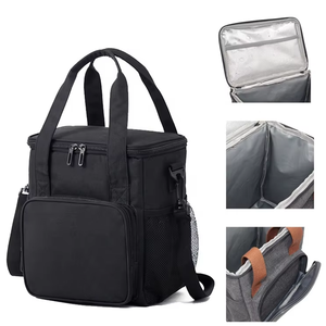 Oxford Grand sac isotherme isotherme pour <span class=keywords><strong>femme</strong></span> <span class=keywords><strong>Boîte</strong></span> <span class=keywords><strong>à</strong></span> <span class=keywords><strong>lunch</strong></span> isotherme avec bandoulière pour aliments frais et chaleur - Product Image 3