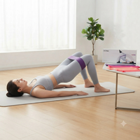 Bandas Elásticas de Resistencia de Látex Duraderas con Logotipo Personalizado al por Mayor, Set de Inicio para Yoga, Ejercicios de Estiramiento, Glúteos, Piernas y Fisioterapia