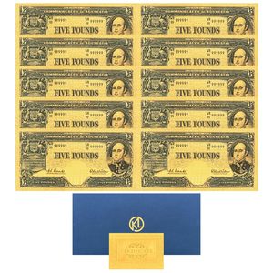 هدايا مخصصة المملكة المتحدة الجنيه هدايا تذكارية إنجلترا Collectibles 1 5 10 GBP بنك بوليمر ملاحظات أوراق نقدية برقائق ذهبية - Product Image 3