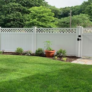 سياج أبيض من الفينيل، ألواح بي في سي سهلة التركيب، سياج خصوصية بارتفاع 6×7 أقدام، سياج بلاستيكي للساحة الأمامية - Product Image 6