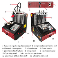 THINKCAR GDI 200 Automobile Injecteur de carburant électronique à essence Testeur de débit Testeur de machine Nettoyeur de buse d'injecteur de banc