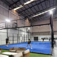 Servicio Profesional de Instalación Completa de Pistas de Pádel, Canchas de Pádel, Sistema de Pista de Pádel Panorámica
