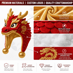 Produsen Topi Boneka <span class=keywords><strong>Naga</strong></span> Bulan Kustom OEM ODM, Topi Hewan Boneka Personalisasi dengan Lengan dan Kaki Panjang, Kualitas Tinggi Grosir - Product Image 4