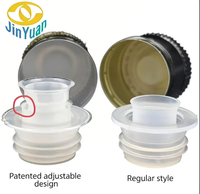 Bouchon de bouteille en plastique rétractable/standard avec bec verseur personnalisé pour huile d'olive, vinaigre, condiments et huiles alimentaires