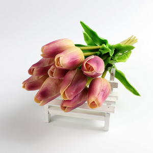 Sẵn Sàng Để Tàu Bán Buôn Hoa Nhân Tạo PU Da Sự Lựa Chọn Đám Cưới Trang Trí Handmade Hoa Tulip - Product Image 2