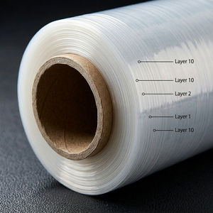<span class=keywords><strong>Film</strong></span> étirable LLDPE industriel transparent et lisse, largeur 50 cm et longueur 300 m, pour l'emballage de palettes et l'emballage industriel - Product Image 5