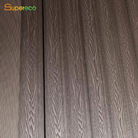 Cubierta para exteriores europea, plástico reciclado WPC, textura de madera 3D, técnica cepillada tradicional, suelo impermeable para exteriores