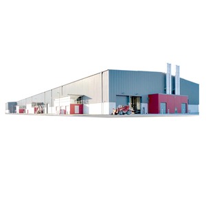 Nhà máy nước đóng chai xử lý ánh sáng Hàn cắt lớn kết cấu thép xây dựng nhà kho công nghiệp prefab - Product Image 6