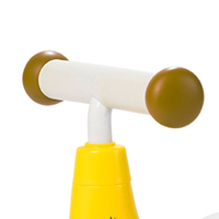 Selle de vélo d'équilibre animal multifonction noir et blanc pour bébé