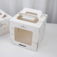 Emballage alimentaire de boulangerie en carton imprimé avec logo personnalisé pour la cuisson de gâteaux Laminage mat de gâteaux d'anniversaire Dossiers d'emballage de cadeaux