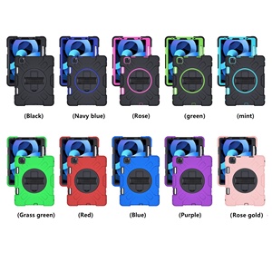 Funda de <span class=keywords><strong>mano</strong></span> con soporte de rotación de 360 grados para <span class=keywords><strong>IPad</strong></span> Pro 10,5, 11, 12,9, 2018, 2020, 2021, 9,7, Air 4, 5, <span class=keywords><strong>Mini</strong></span>, 6, a prueba de golpes - Product Image 6