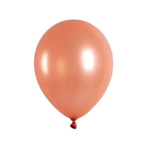 High Quality EN71 1.5g 10inch Metallic Rose gold champagne gold Latex Balloon for Party Decoration