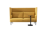 Canapé de réunion en tissu de conception moderne haut de gamme, cloison de séparation, bureau à domicile, salon, hôtel, comprend une étagère, cadre en métal