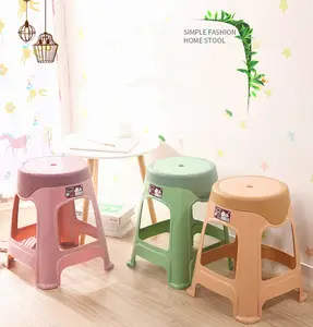 wholesale Stackable Tall High Quality Bathroom Plastic High Stool Hot-Selling in wholesale small plastic stool
