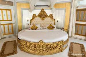 Cama de Madera de Teca Estilo Maharaja Tradicional, Hecha a Mano, Duradera, Plegable, Estilo Europeo Antiguo, Muebles para Dormitorio Principal - Product Image 5