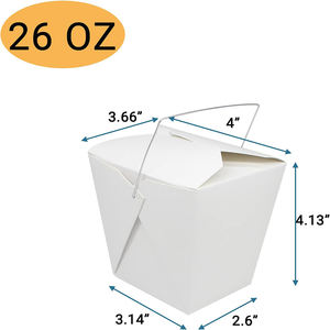 Brochettes de boulettes de viande italiennes jetables et emballage de conteneur de boîte de riz 16 Oz-32 oz pour Sushi Ramen Doner - Product Image 3