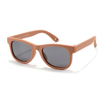 Lunettes de soleil polarisées en silicone personnalisées 2023 pour enfants, nouvelles lunettes de soleil flexibles pour bébés, montures bleues, jaunes, café, unisexes, carrées