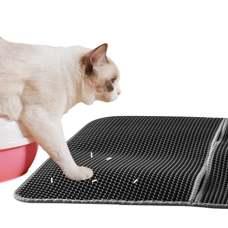 Высококачественный черный наполнитель для кошек EVA, водонепроницаемый нескользящий коврик для домашних животных