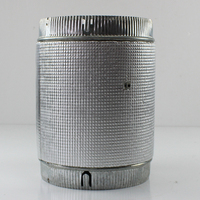 Régulateur de débit d'air en acier galvanisé pour CVC, diamètre 100-315 mm, design moderne, isolation thermique en coton, pour bureau