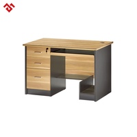 Bureau de travail classique avec support pour ordinateur et plateau pour clavier