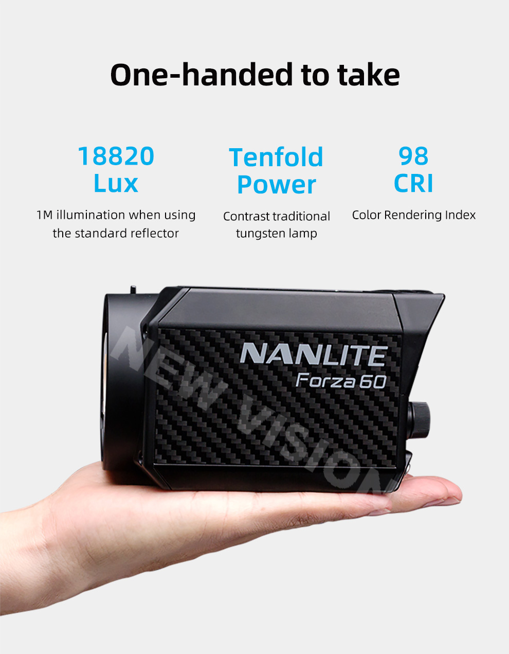 NANLITE Forza 60W LED Portable Light for Outdoor Use 5600K