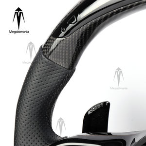 Volant en fibre de carbone avec éclairage LED compatible avec Mercedes Benz E63 S63 <span class=keywords><strong>AMG</strong></span> GLB GLA GLC <span class=keywords><strong>CL</strong></span> GL CLS CLA W220 W221 W222 W204 W205 W213 W212 - Product Image 5