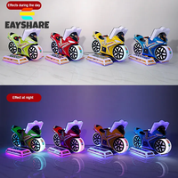 Máquina de Juegos Infantil con Monedas, Simulador de Motocicleta, Columpio Eléctrico para Niños, Juguete
