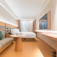 Maßgefertigtes Modernes Hotel-Apartment Schlafzimmer-Set mit Metall-Kingsize-Bett Hochwertiger Großhandel