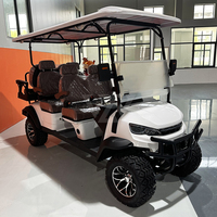 Voiturette de golf électrique tout-terrain rapide 4x4 70 mph avec volant, importée, avec portes