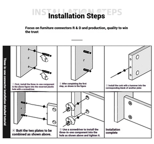 Bán Buôn Chất Lượng Cao Đồ Nội Thất Nhà Bếp Kết Nối Thép Fastener Cửa Mini Sửa Chữa Tủ Quần Áo Cam Khóa Chốt Jig Vít Bolt - Product Image 6
