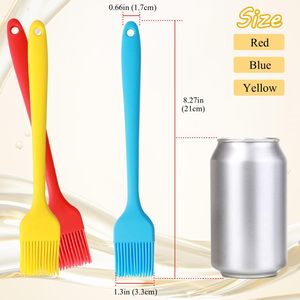 Wholesale Food Grade Silicone Basting Brush Heat Resistant <b>BBQ</b> Wide Silicone BPA Free Pastry Oil Brush for Kitchen and <b>BBQ</b> - Product Image 2
