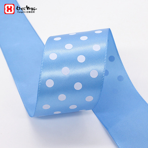 Pita Satin Putih Polkadot Kualitas Terbaik 20 Yard Per Gulung Pita Polkadot untuk Pembungkus Kado dan Dekorasi - Product Image 5