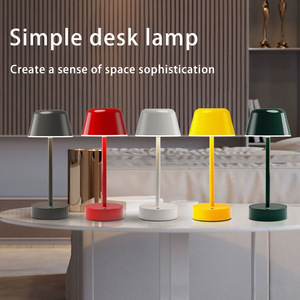 <b>LED</b> Metal Desk Lamp Touch Control Dimmable Battery Powered Minimalist Design Bedroom Night <b>Light</b> - Product Image 1