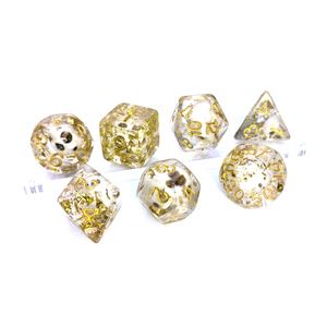 Juego de Dados Poliédricos de Resina Personalizados para Halloween, Dados D20 para Juegos de Rol, con Núcleo Líquido, Diseño de Diablo - Product Image 2