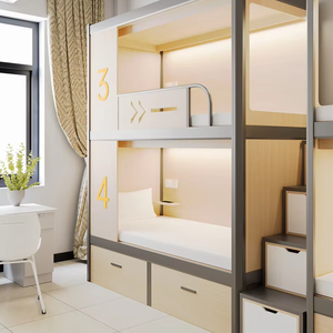 Letti a <span class=keywords><strong>capsula</strong></span> KSL con telaio in acciaio e armadio per <span class=keywords><strong>hotel</strong></span>, appartamenti, dormitori, ostelli della gioventù, <span class=keywords><strong>hotel</strong></span> a <span class=keywords><strong>capsula</strong></span>, pod per dormire - Product Image 1