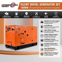 Groupe électrogène diesel silencieux 200 kVA Cummins 160 kW insonorisé triphasé automatique de secours robuste et fiable