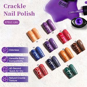 <span class=keywords><strong>Vernis</strong></span> à ongles professionnel effet craquelé unique, gel de longue tenue à séchage rapide pour salon, vente en gros - Product Image 2