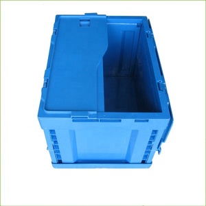 JOIN Euro Size <strong>Storage</strong> Tote Box Folding Collapsible Stackable Eco Package Turnover Tote <strong>Bins</strong> <strong>Plastic</strong> Moving Crates - Product Image 5