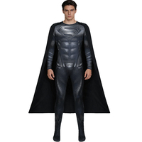 Disfraz de Superhéroe para Niños, Traje Musculoso con Capa, Escudo Rojo, Botas, Conjunto de Disfraz de Héroe para Adultos, Carnaval, Fiesta de Disfraces