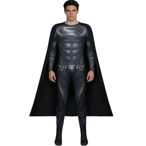 Costume de super-héros pour garçons, combinaison musclée, cape, emblème bouclier rouge, bottes, ensemble de déguisement de héros pour adultes, fête de carnaval - Product Image 5