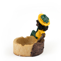 Cenicero Rasta de resina de lujo novedoso de alta calidad personalizado, Mesa para el hogar, tabaco, estilo Vintage, accesorios para fumar, Cenicero