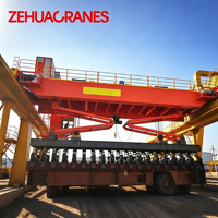 Pont roulant à double poutre Zehua robuste à anode en bloc de carbone, capacité 10, 20, 25 tonnes, sur mesure pour salle de production de carbone