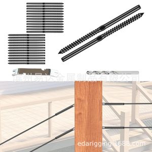 Stainless Steel Swivel Delay Screw 1/4 In NPT Thread Black For Railing <b>Hardware</b> Imperial Measurement - Product Image 5