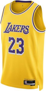 <span class=keywords><strong>Maillot</strong></span> Swingman édition icône en or jaune pour enfants et jeunes de 8 à 20 ans, 100 % polyester, pour James - Product Image 2
