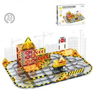 <span class=keywords><strong>City</strong></span> <span class=keywords><strong>Builder</strong></span> Set di 30 Pezzi Piastrelle Magnetiche Stazione di Servizio 3D Blocchi Costruzioni Fai da Te Giocattolo Educativo STEM per Bambini e Bambine - Product Image 5