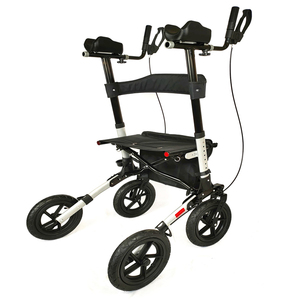 Andador portátil para antebrazo con ruedas <span class=keywords><strong>de</strong></span> 12 pulgadas con almohadilla <span class=keywords><strong>de</strong></span> PU, reposabrazos, equipo <span class=keywords><strong>de</strong></span> <span class=keywords><strong>cuidado</strong></span> <span class=keywords><strong>de</strong></span> la salud para <span class=keywords><strong>personas</strong></span> <span class=keywords><strong>mayores</strong></span> - Product Image 4