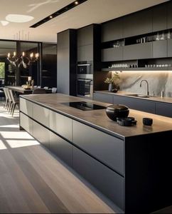 Gabinete de Cocina Modular Moderno Multifuncional Ecológico de Alto Brillo AisDecor con Grifo - Product Image 3